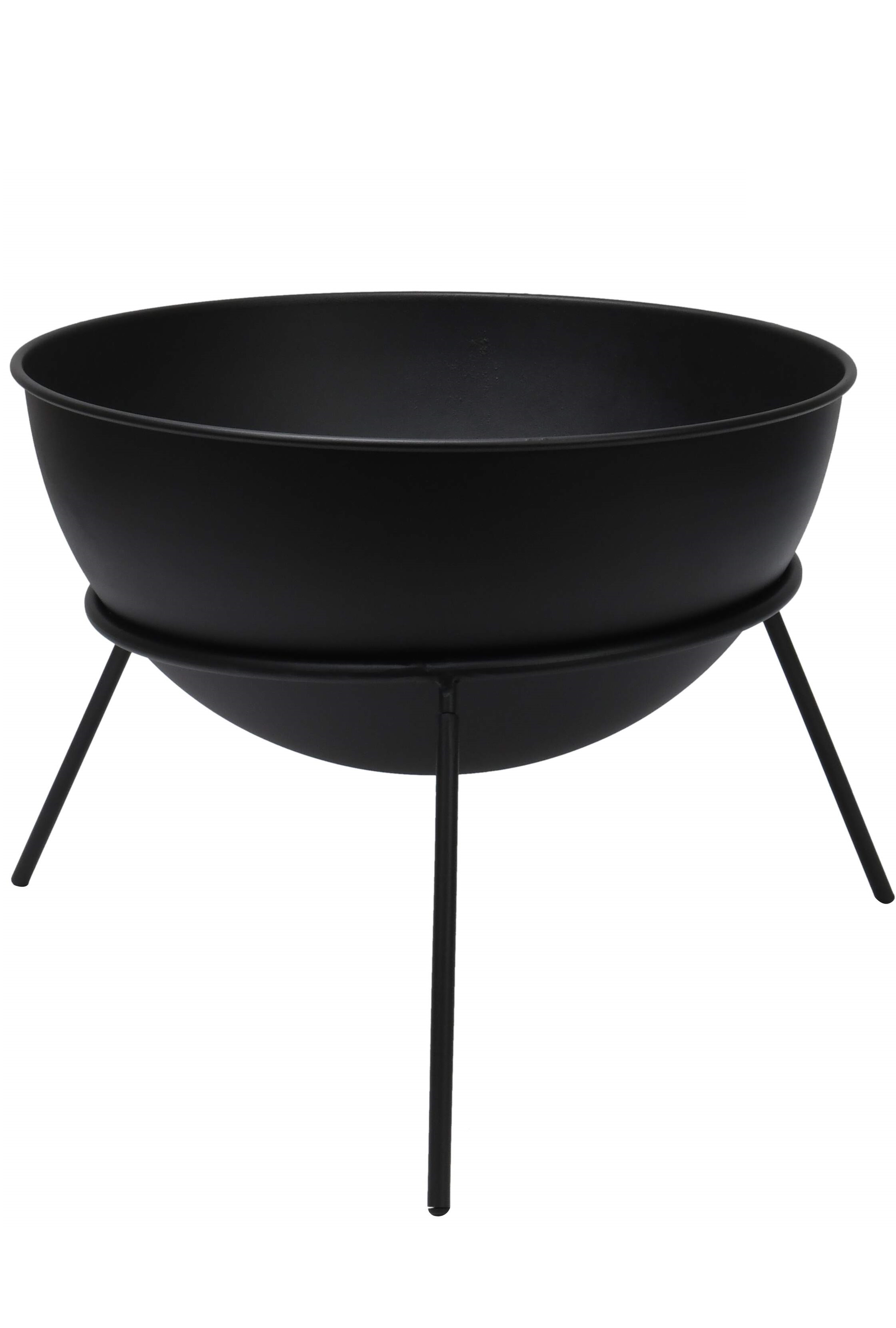 Eldfat - Eldkorg - Eldskål - Planteringsfat - Metall Svart - Ø 41 cm - 4