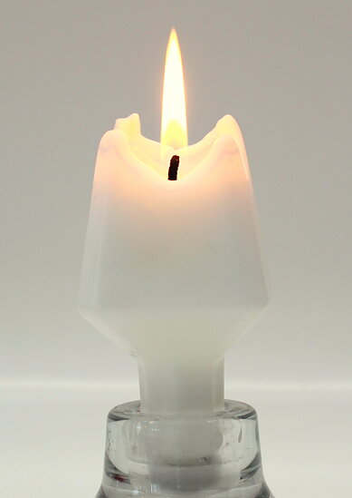 Spruce candle - Diamond candle - Stearin candle Spruce - White - 18 cm - 2-pack - 11