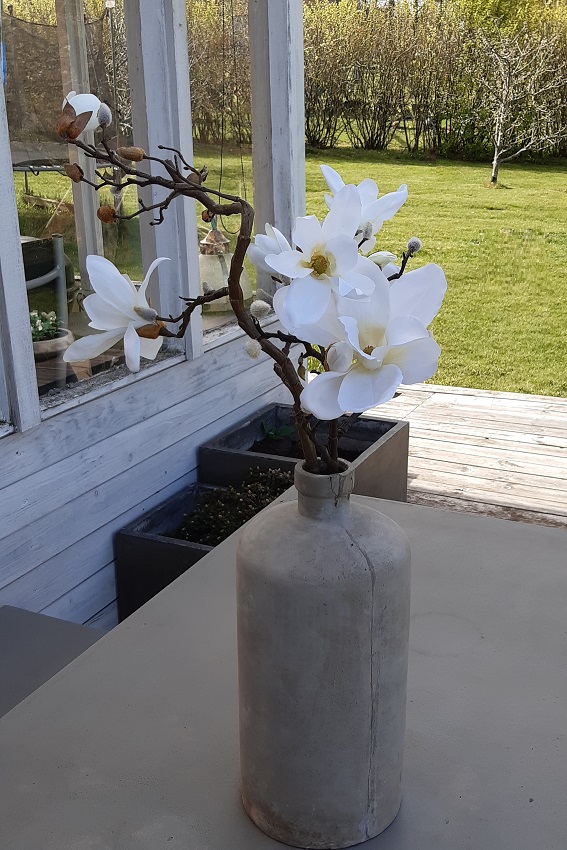 Magnolia Branch White 60 cm - 4