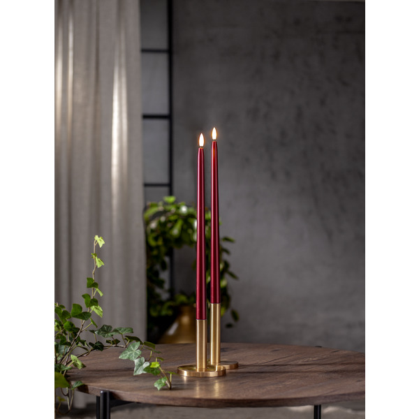 LED Antique light 2-pack Metallic Bordeaux 39 cm - 3