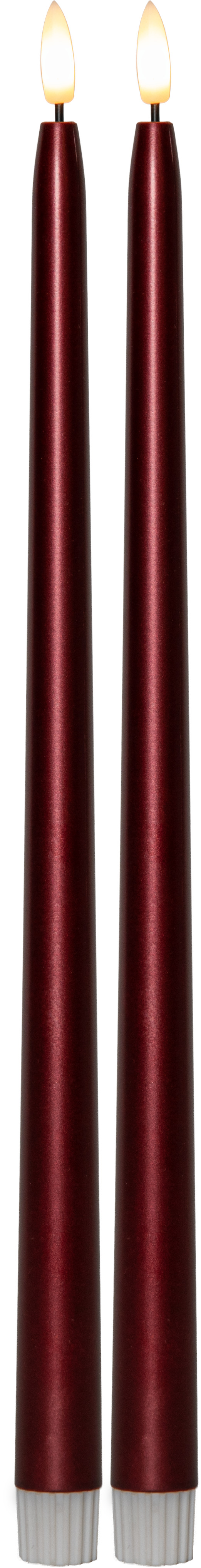 LED Antique light 2-pack Metallic Bordeaux 39 cm - 4