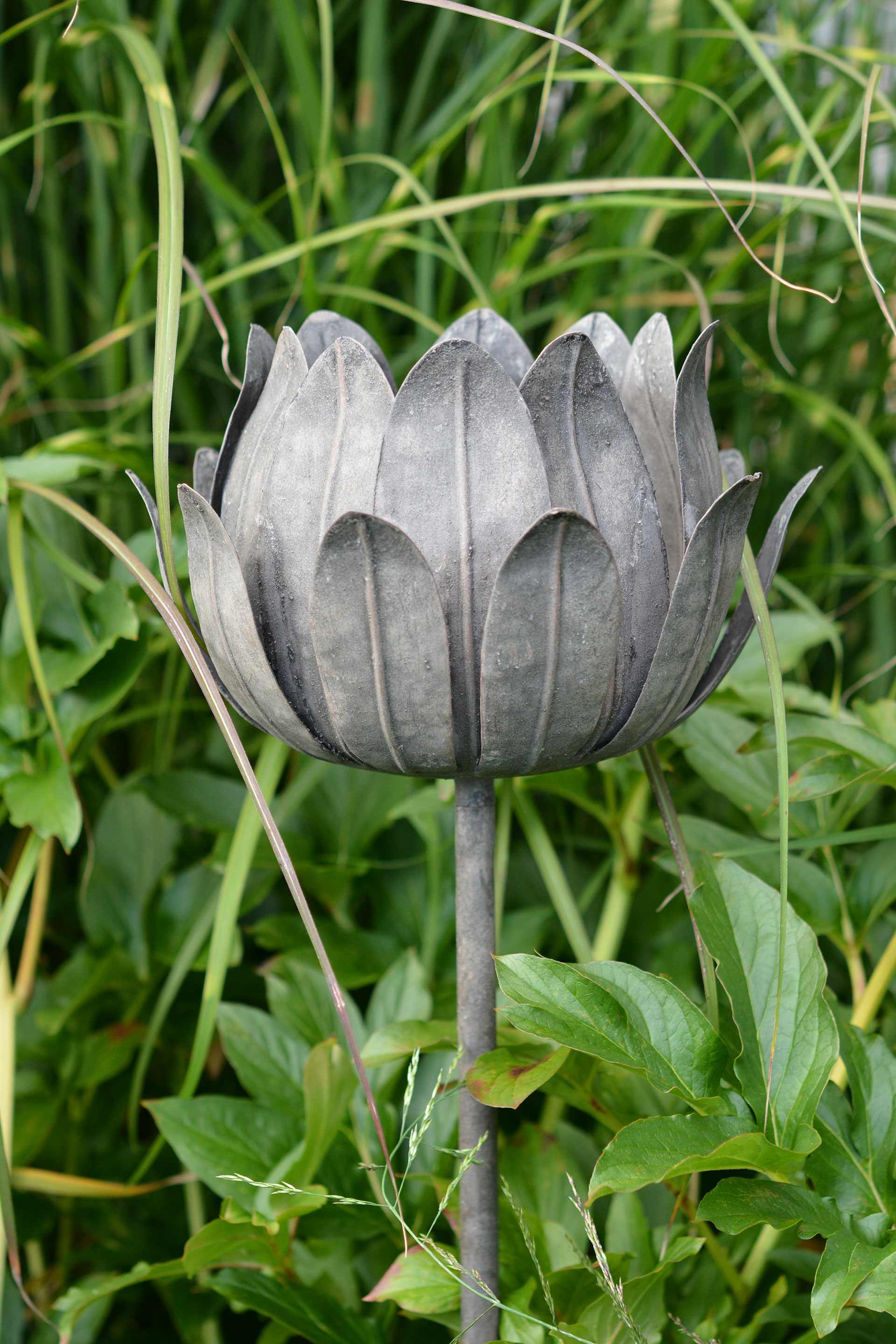 Marshall holder - Candlestick - Flower Metal 24x24/95 cm - 8