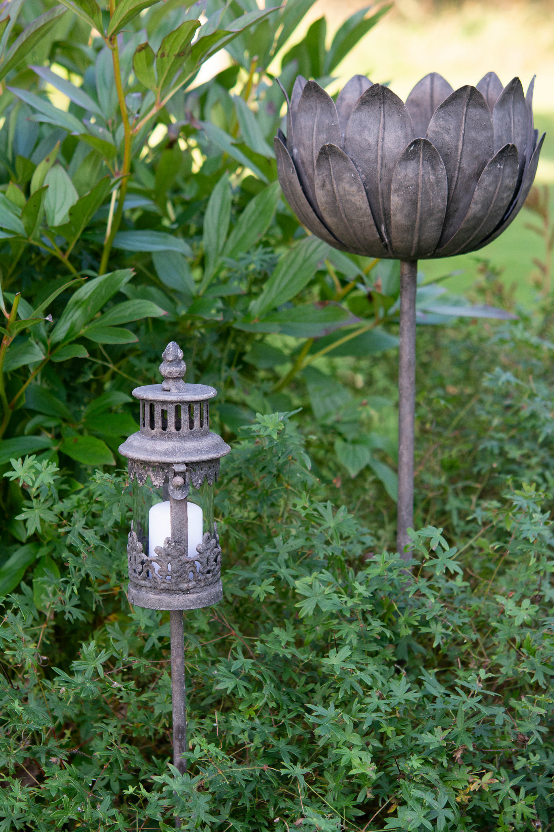 Marshall holder - Candlestick - Flower Metal 24x24/95 cm - 7