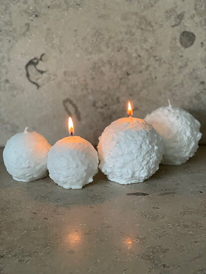 Snöbolljsljus - Ljus Snöboll - 6,5 cm - Litet - 3
