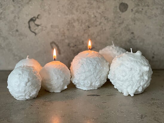 Snöbolljsljus - Ljus Snöboll - 6,5 cm - Litet - 5