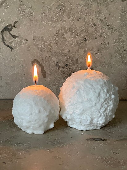 Snöbolljsljus - Ljus Snöboll - 6,5 cm - Litet - 2