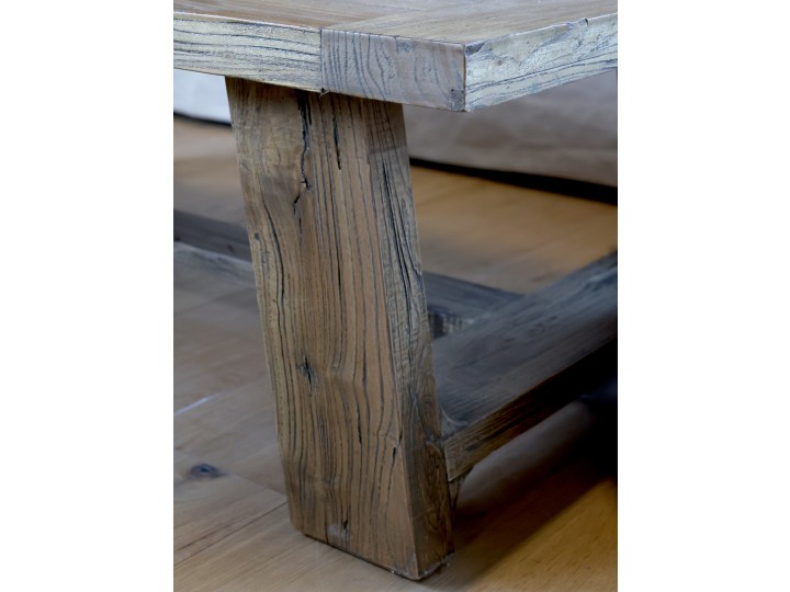 Coffee table - Reclaimed wood table - 130x68 cm - 4
