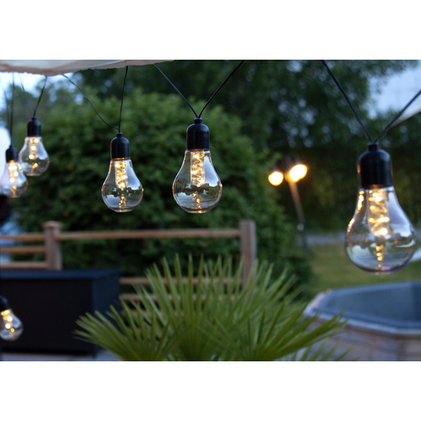 String lights with bulbs - Outdoor lighting - 10 lights - 405 cm - 4