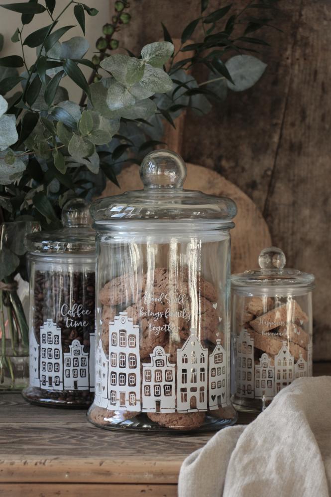 Glass jar - Good stuff brings family together - 15x16x29 cm - Majas Cottage - 5