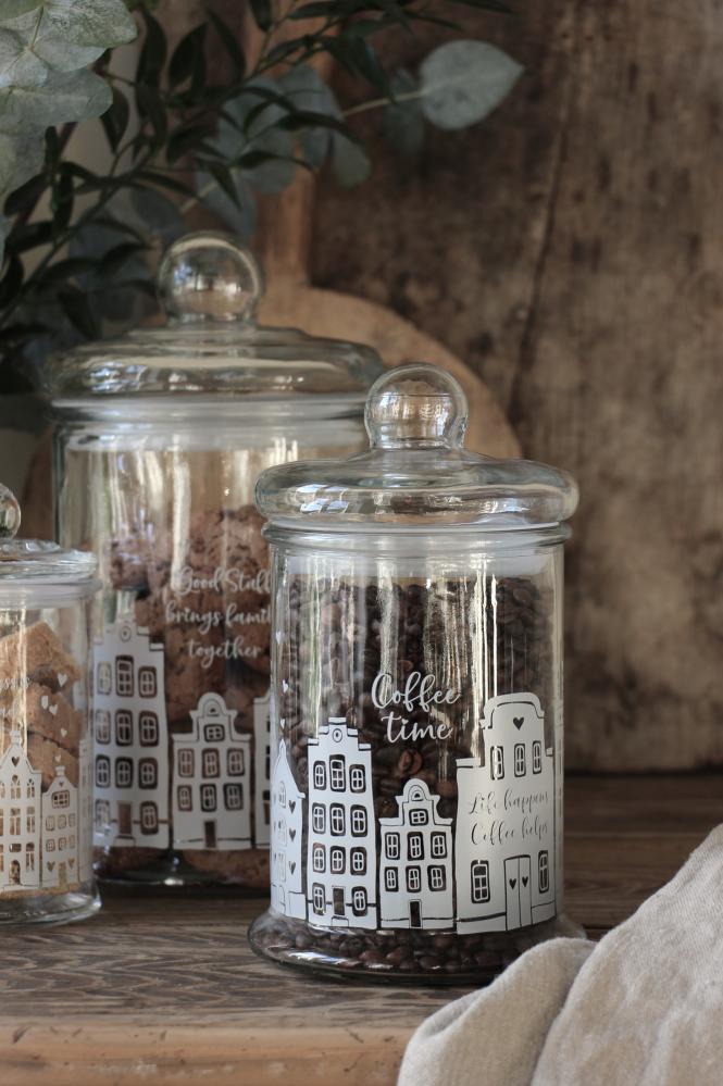 Glass jar - Good stuff brings family together - 15x16x29 cm - Majas Cottage - 7