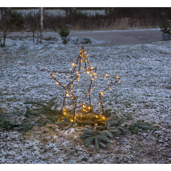 Utomhusdekoration Stjärna - Led - 60x60 cm - 3