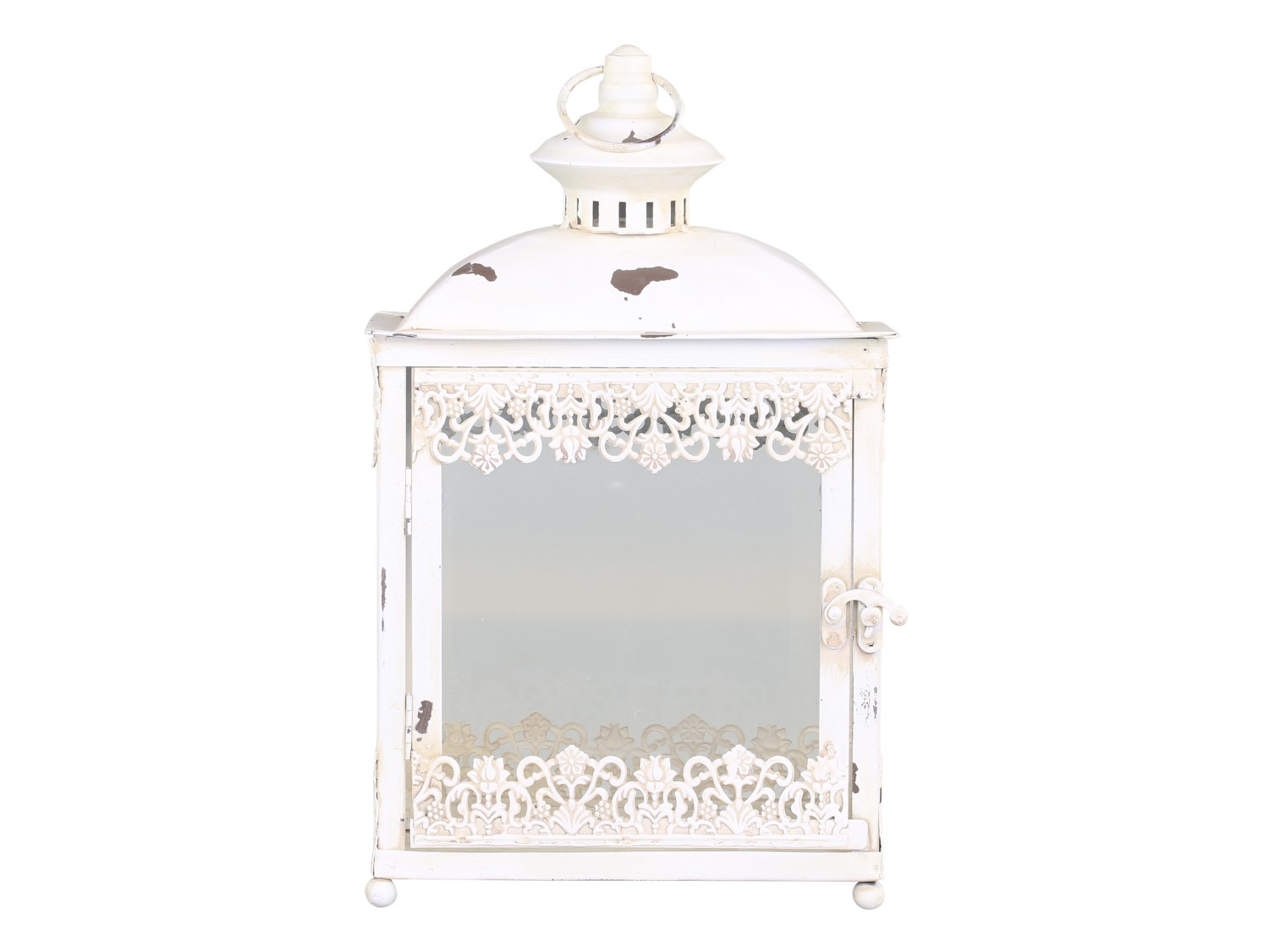 Lantern with decoration H32/L20/W13 cm - 2