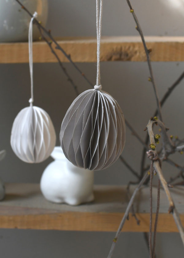 Greige hanging decoration - Easter egg - 2