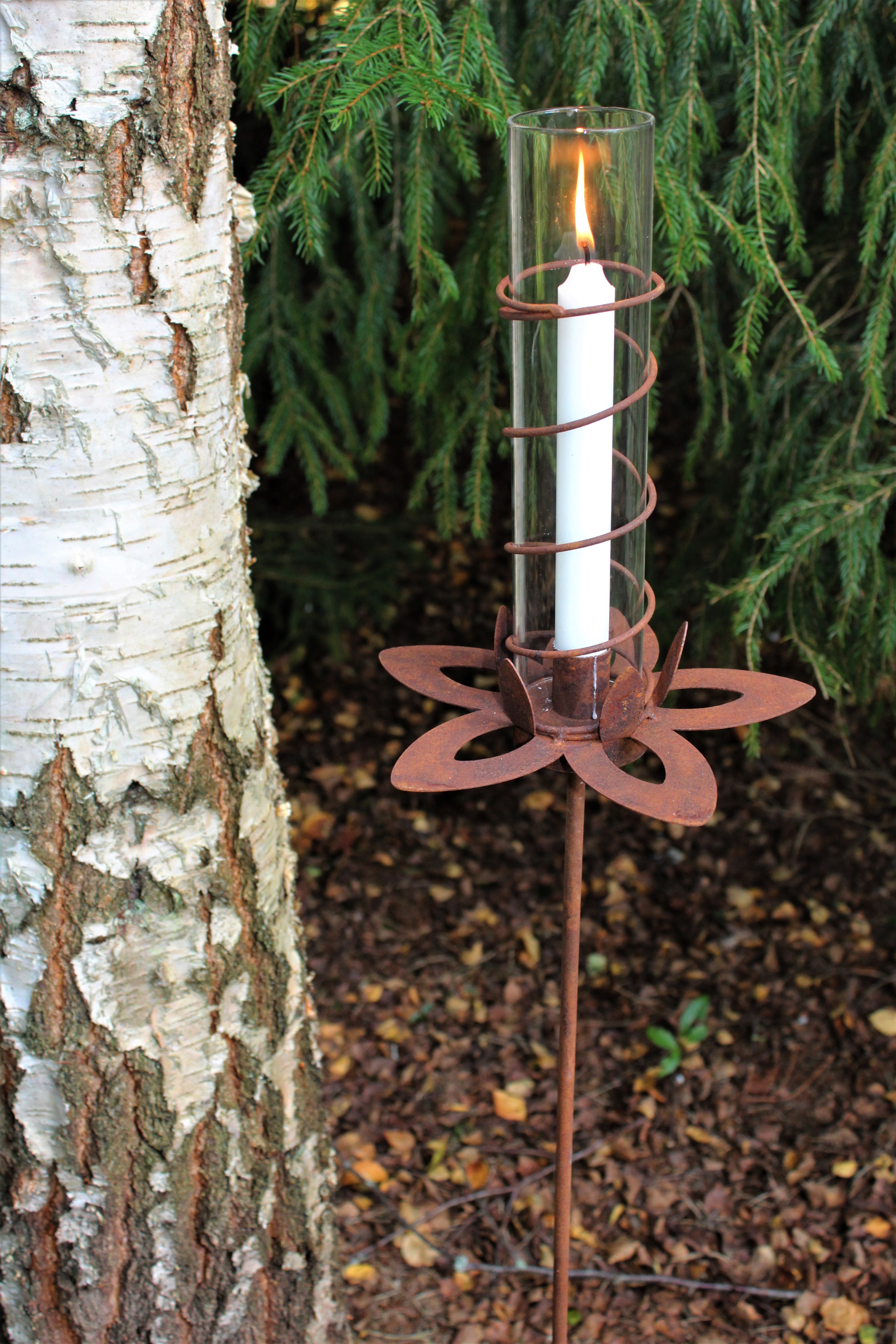 Lykta - Ljusstake med avtagbar stång - 28-125 cm - 4