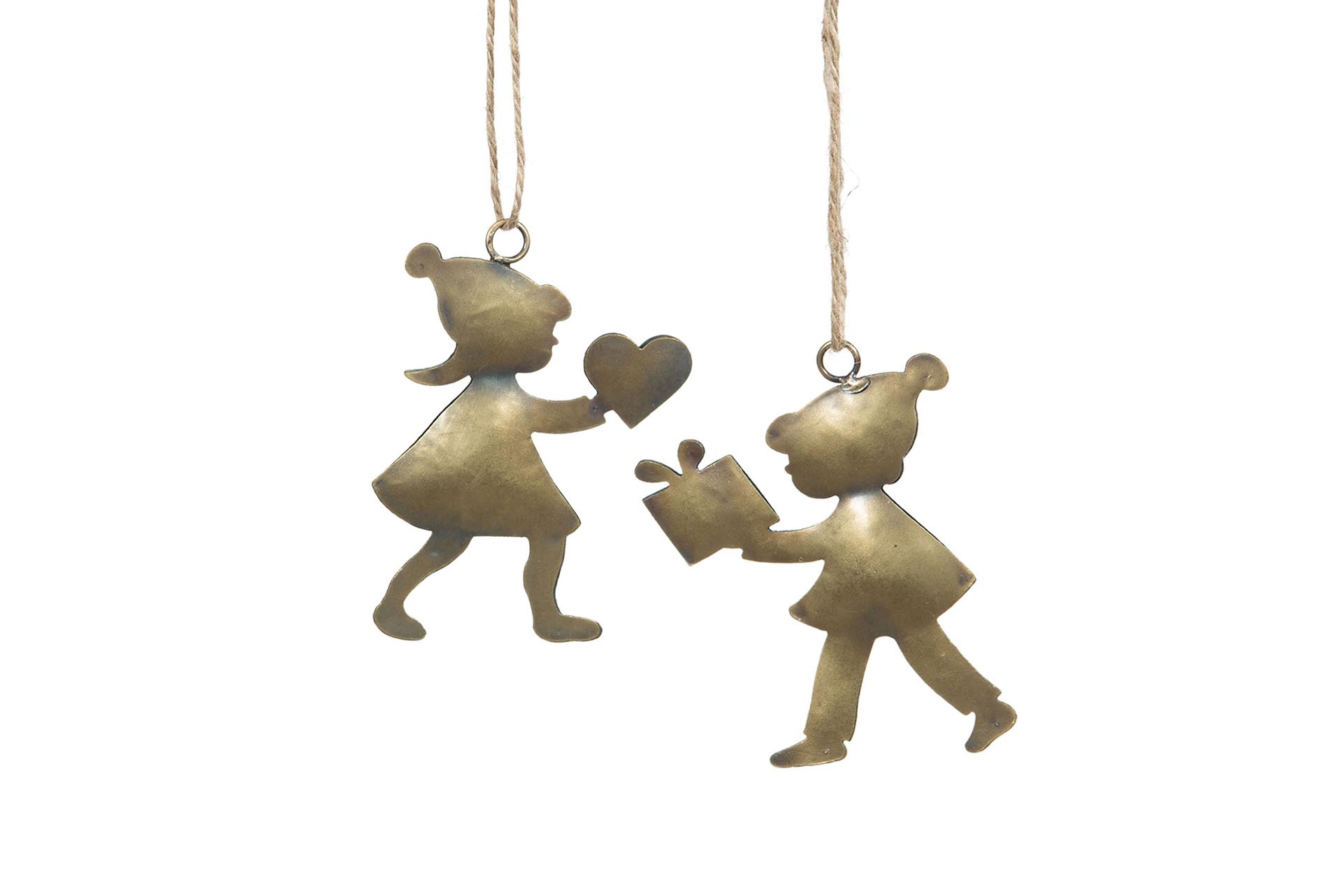 Children/Christmas gift – Christmas tree decoration – 2-pack – 9.5x8 cm - 2