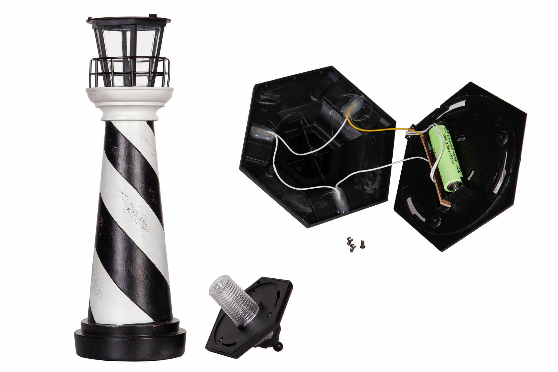 Lighthouse with Solar Cell 13x45cm - 5