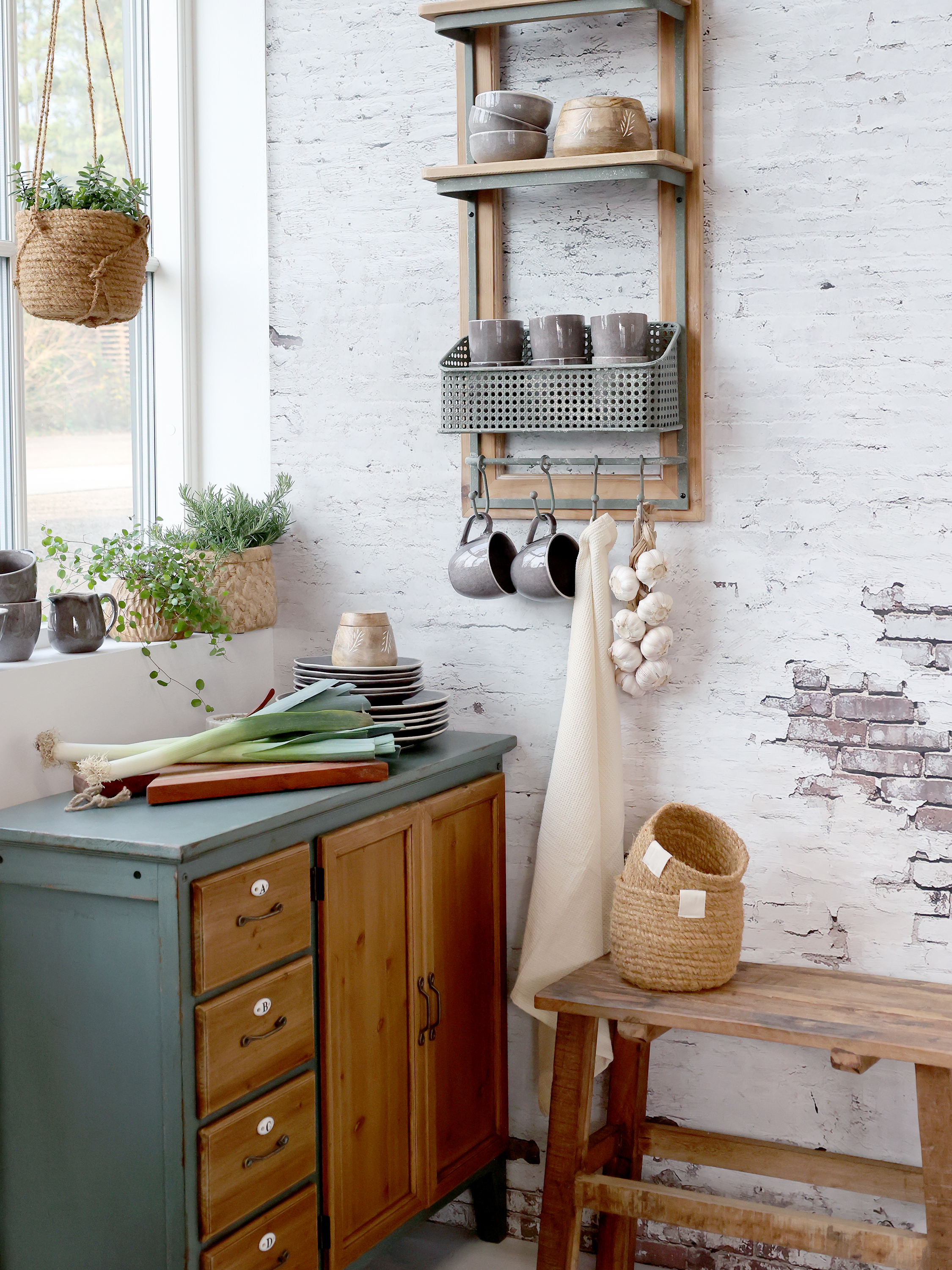 Skänk med 4 lådor - Skåp - H80,5/L90/B37 cm - Opal - 4