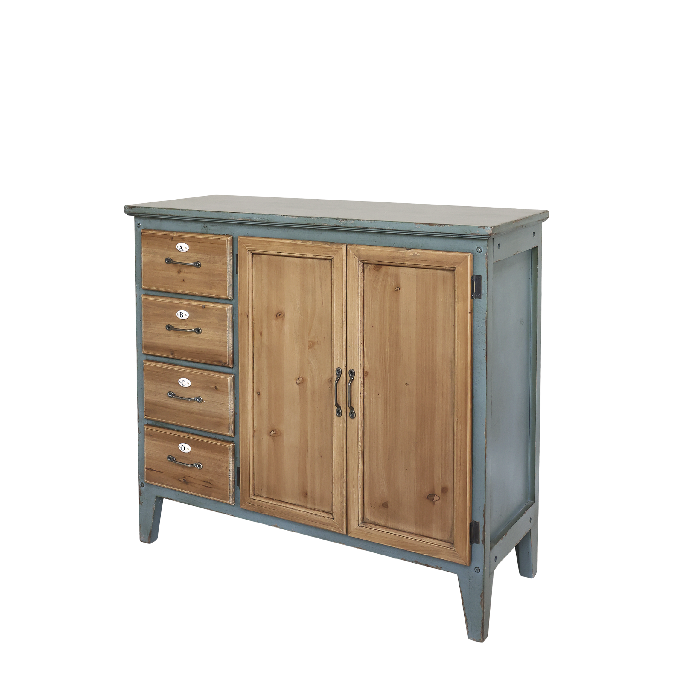 Skänk med 4 lådor - Skåp - H80,5/L90/B37 cm - Opal - 2