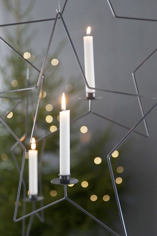 CANDLE HOLDER - STAR CANDLE HOLDER GREY - STOREFACTORY