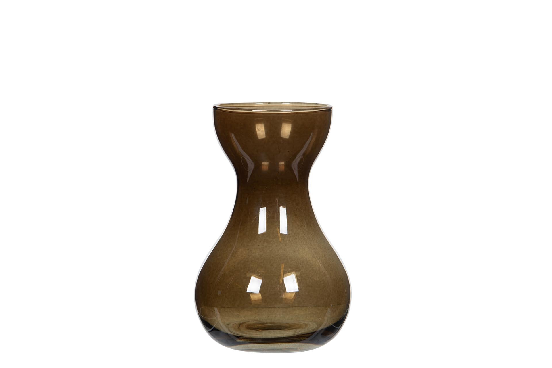 Vase – Hyacinth vase – Onion vase – Brown – 14x9.5 cm - 3