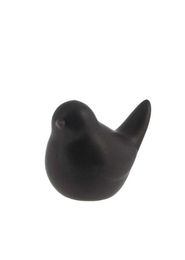 Stor svart fågel - 11 x7x9 cm - 4