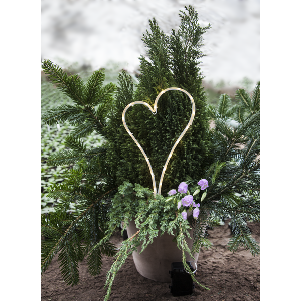LED Grave Light Decoration heart - 5