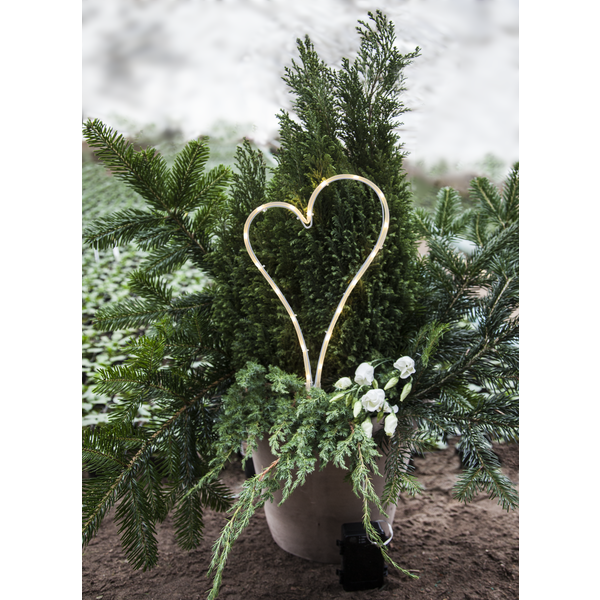 LED Grave Light Decoration heart - 4