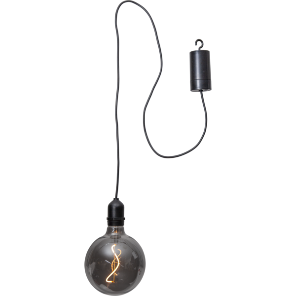 Hängande glasdekoration - Batteridriven - Timer - Svart - 3