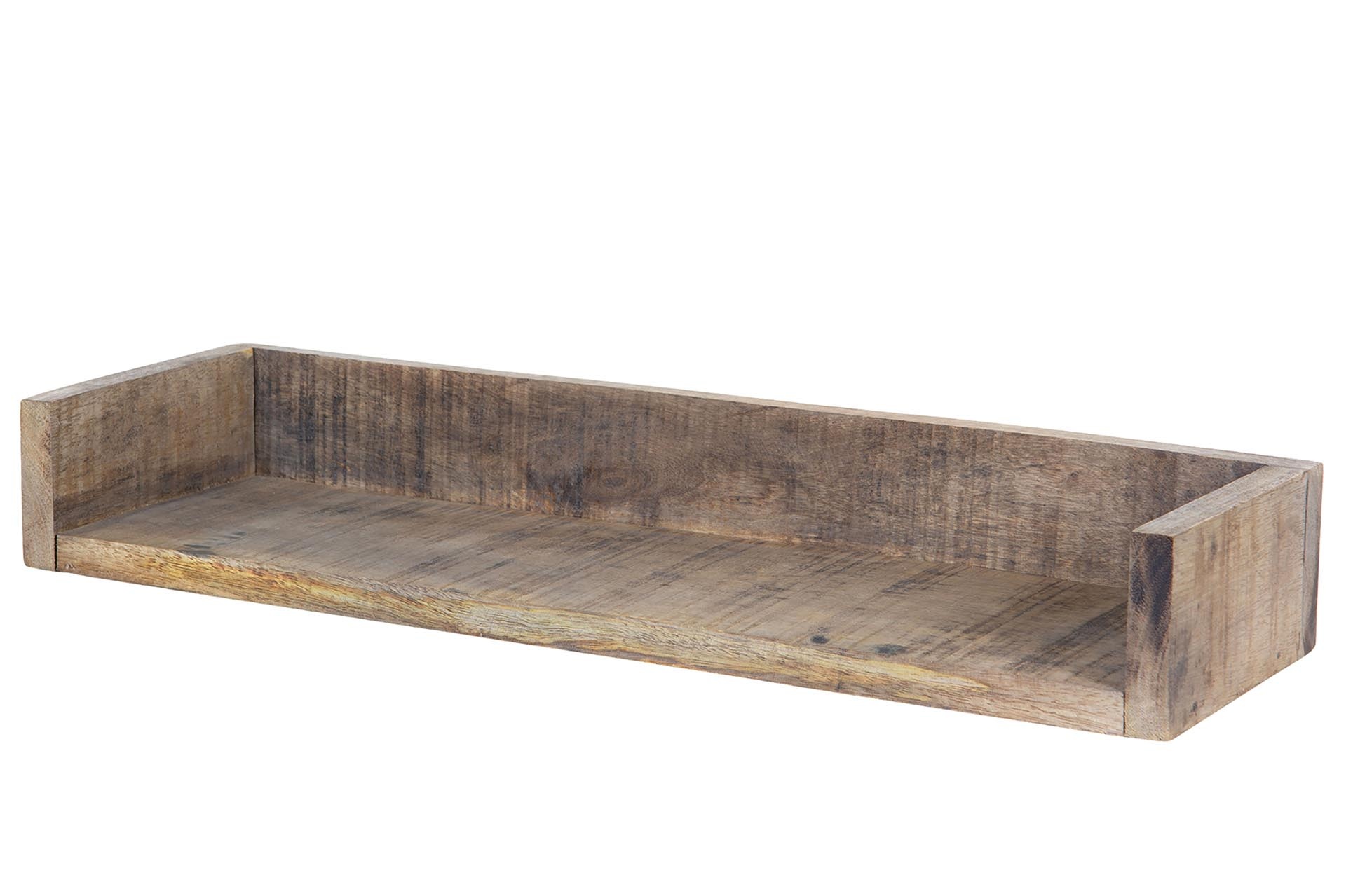 Wooden shelf with edges - 49x15x7 cm - 3