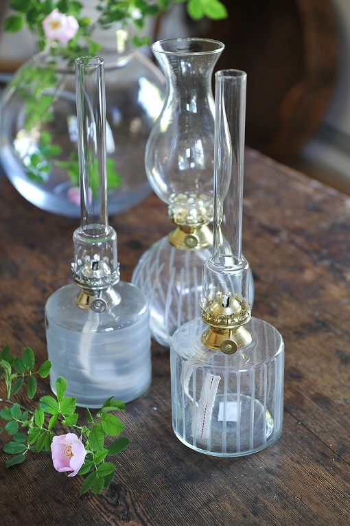 Fotogenlampa med frostat glas - 25 cm - 3