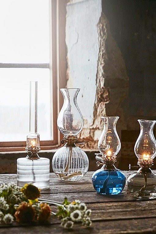 Fotogenlampa med frostat glas - 25 cm - 2