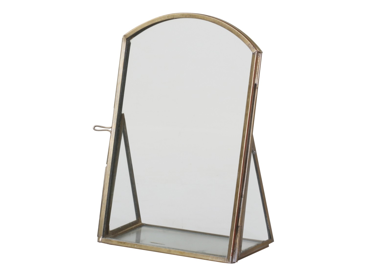 Frame Glass - Antique brass - H15/L10/W6 cm - 2