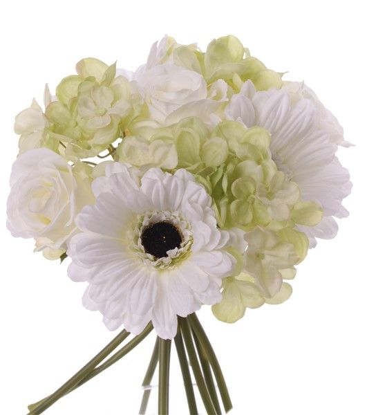 Bouquet with gerberas, hydrangeas & roses - 25 cm - 2