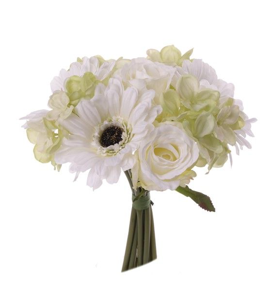 Bouquet with gerberas, hydrangeas & roses - 25 cm - 3