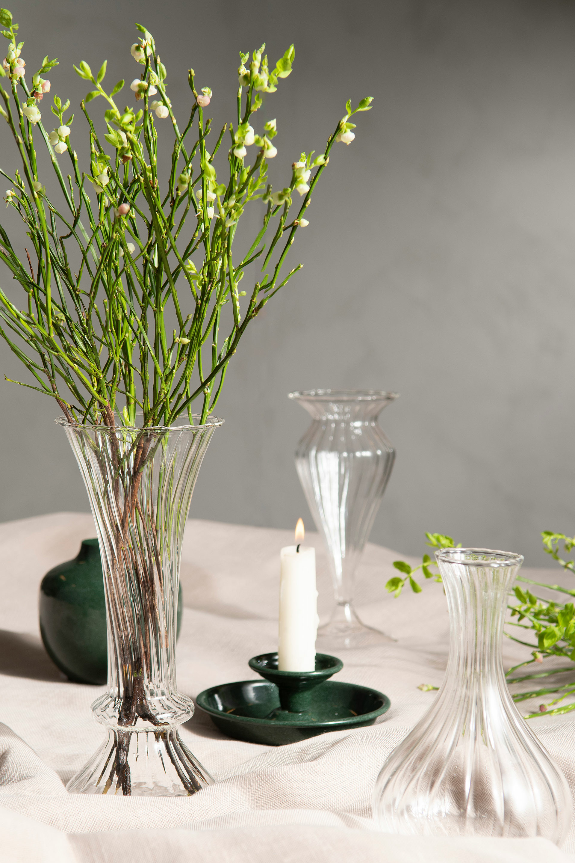 Vase - Glass vase - Ø10x15.5 cm - 7