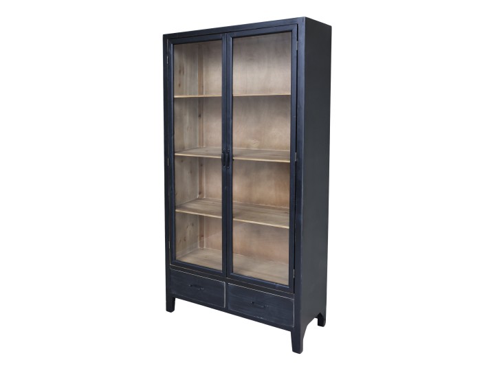 Display cabinet - Cabinet - Antique black - 195x100 cm - 7