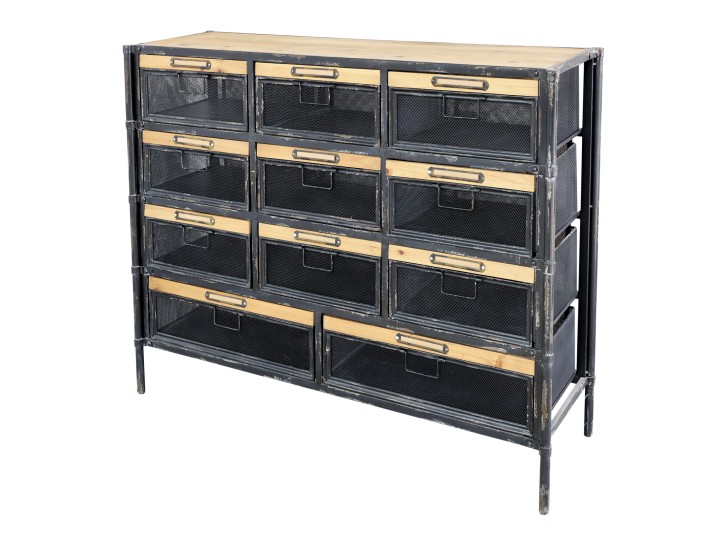 Cabinet - Chest of drawers - Industrial - 11 drawers - 107x86.5 cm - 8