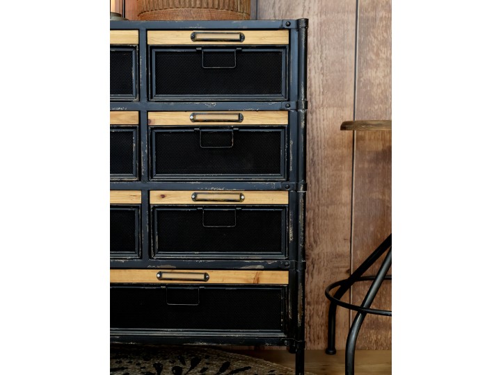 Cabinet - Chest of drawers - Industrial - 11 drawers - 107x86.5 cm - 2