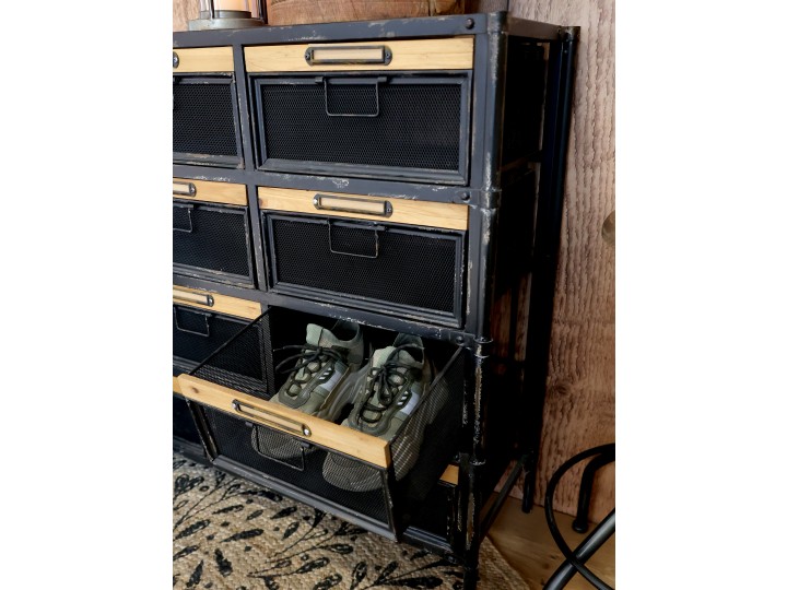 Cabinet - Chest of drawers - Industrial - 11 drawers - 107x86.5 cm - 6