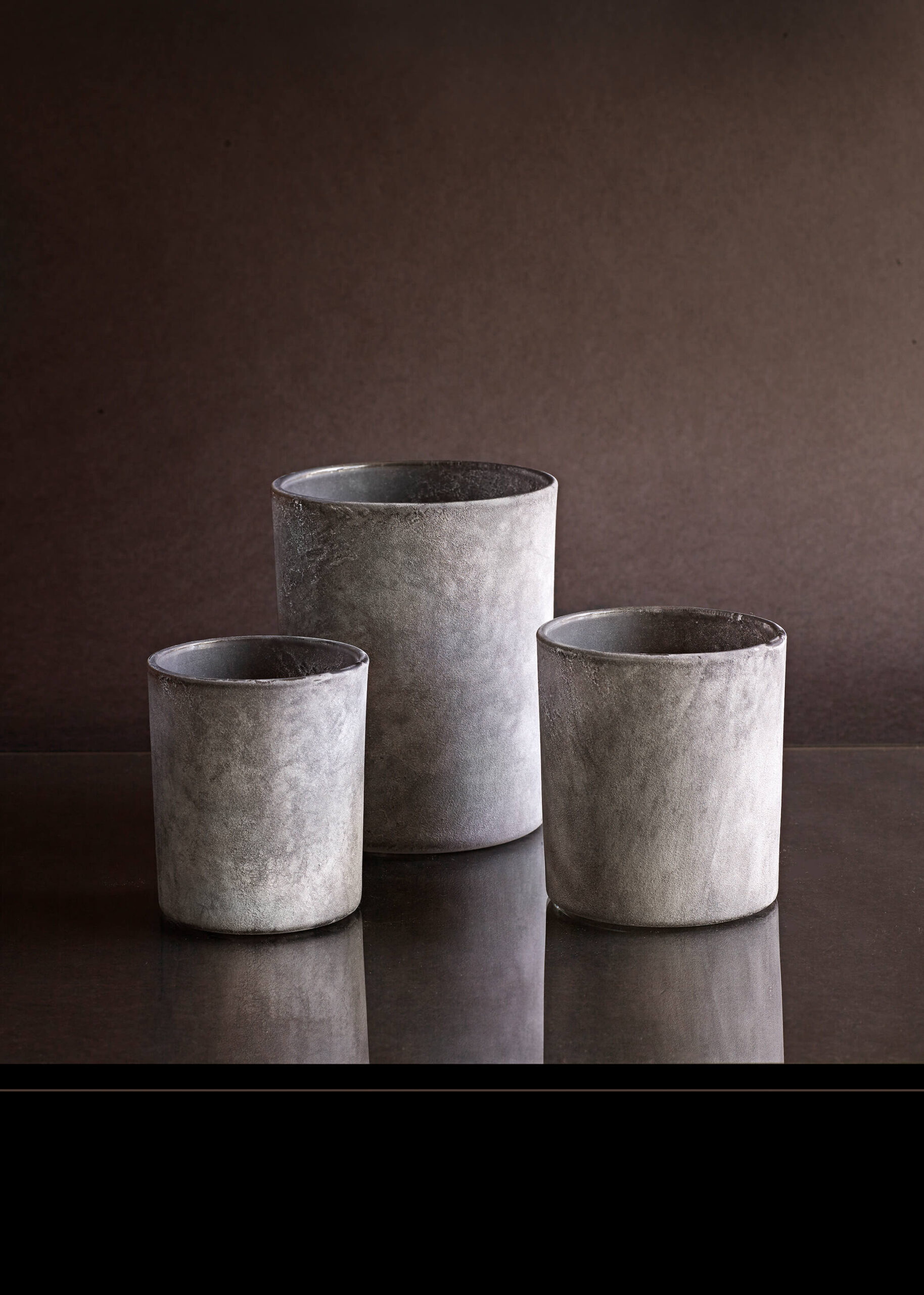 Lantern - Candle holder - Frost - Dark grey - 3-pack - 2