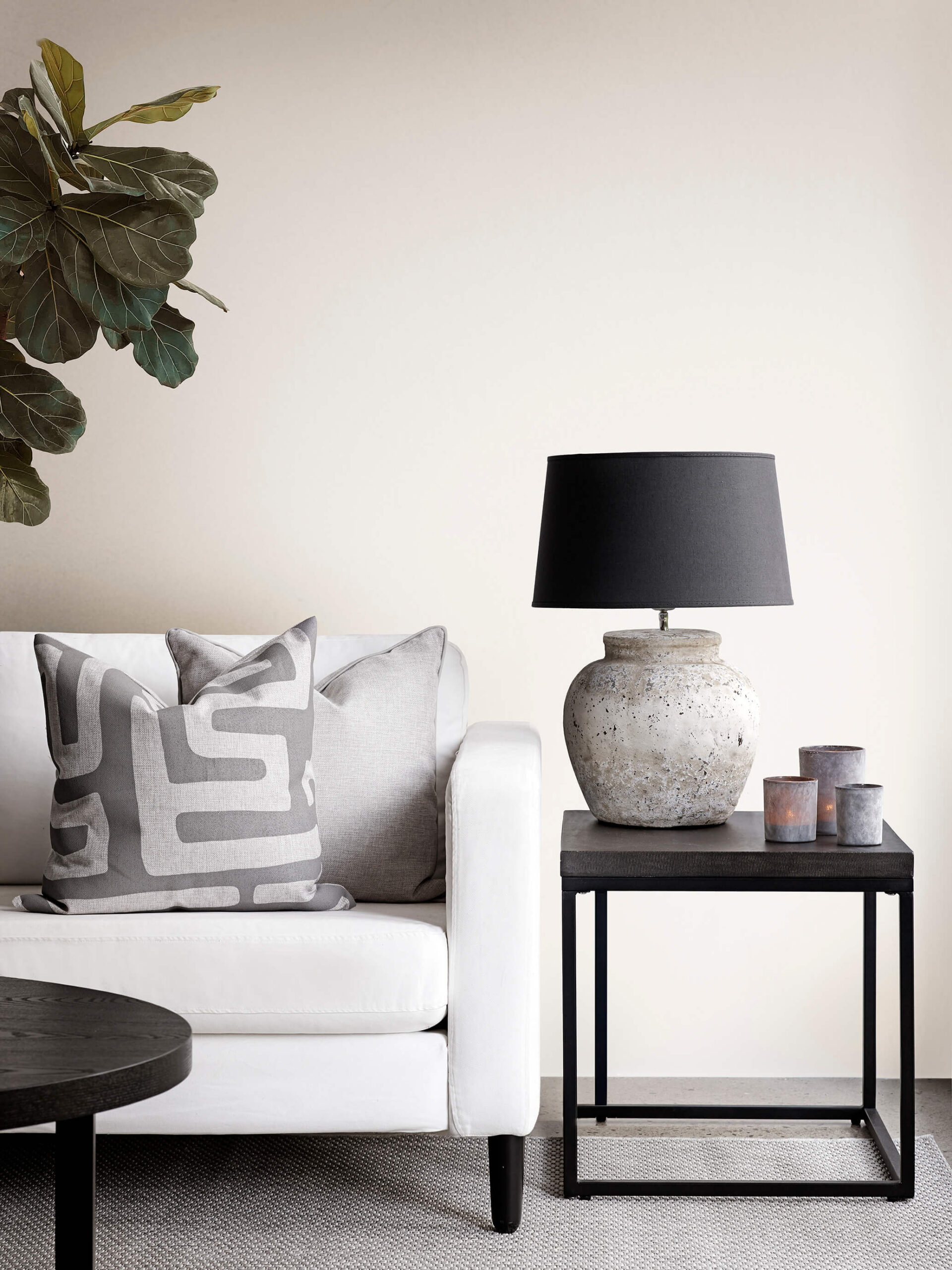 Lantern - Candle holder - Frost - Dark grey - 3-pack - 4
