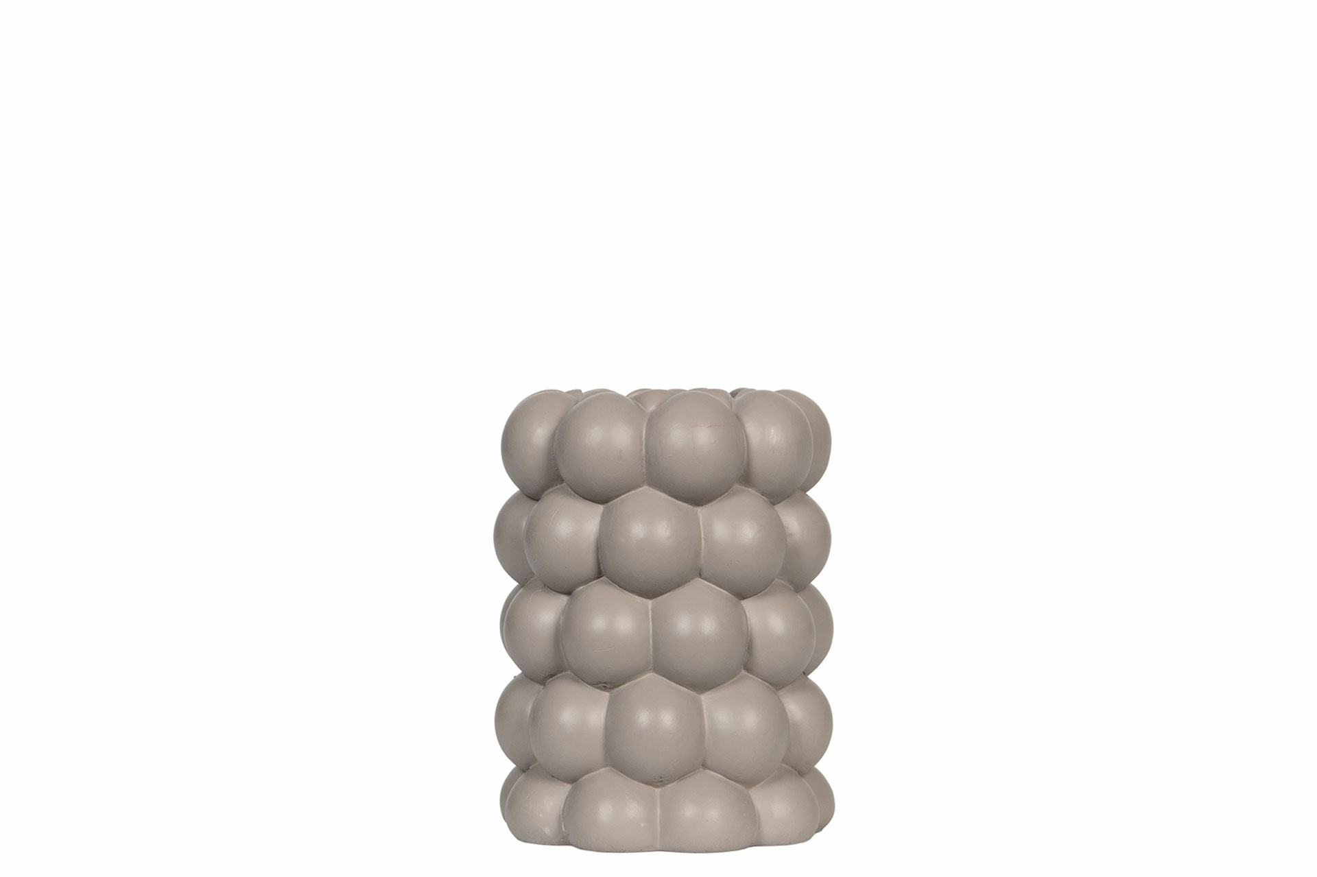 Candlestick Bubbly Mole Round Poly - 9.5x12 cm - 3