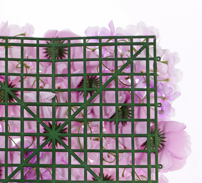 Matta med pion, dahlia & hortensia - Rosa - 33x33 cm - 6