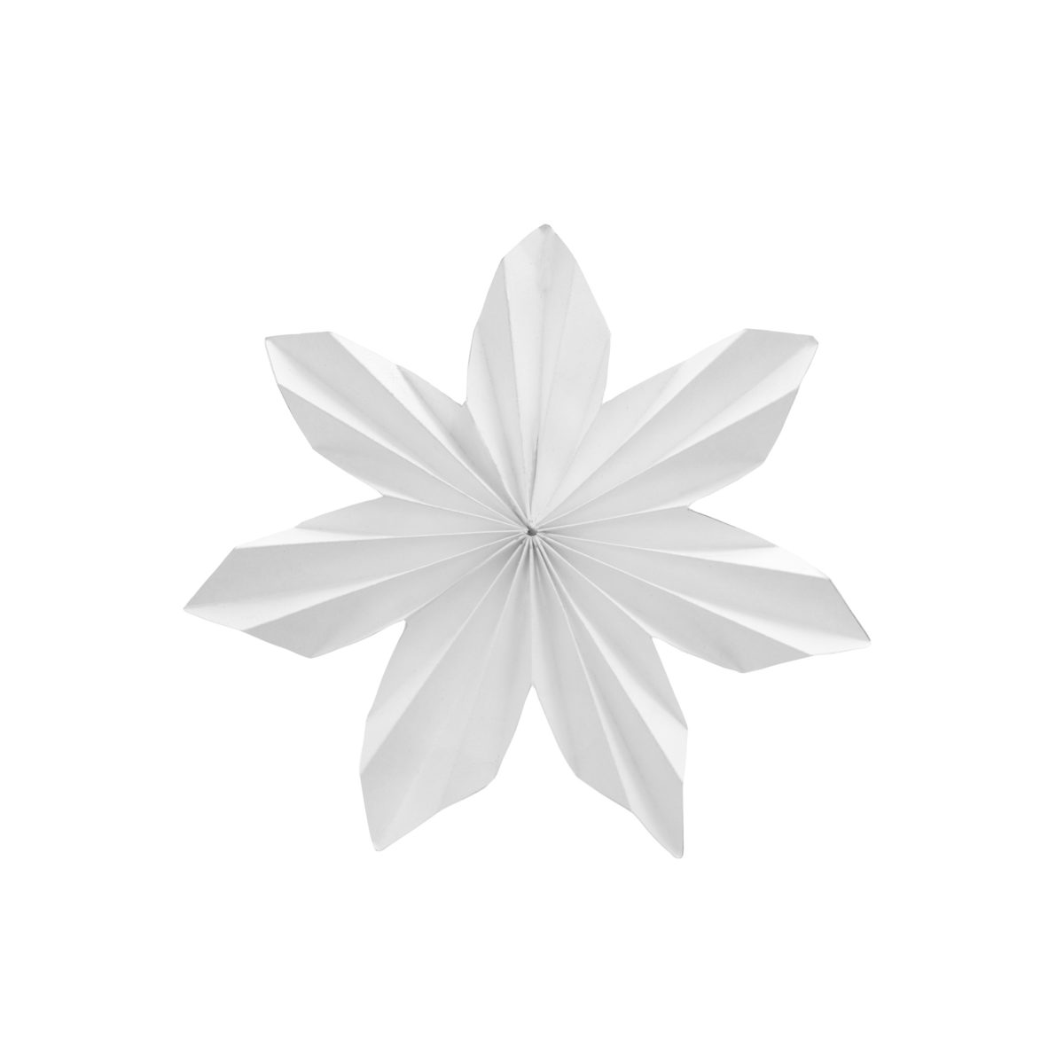 White Advent star/star - Paper - Paper star - 15 cm - White - 6