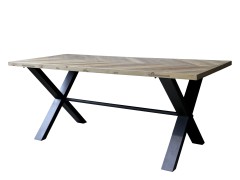 Table - Dining table - Kitchen table - Wooden table - 200x90x77 cm - 6