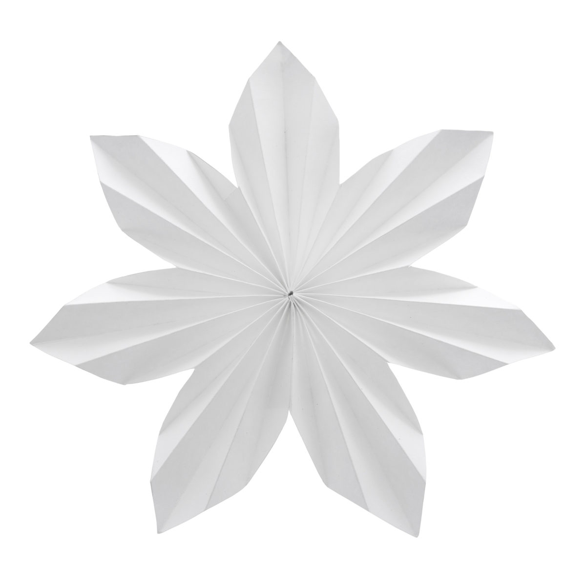 White Advent star/star - Paper - Paper star - 20 cm - 4