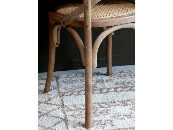 French chair with woven seat - Rattan - Bentwood - 2-pack - 3