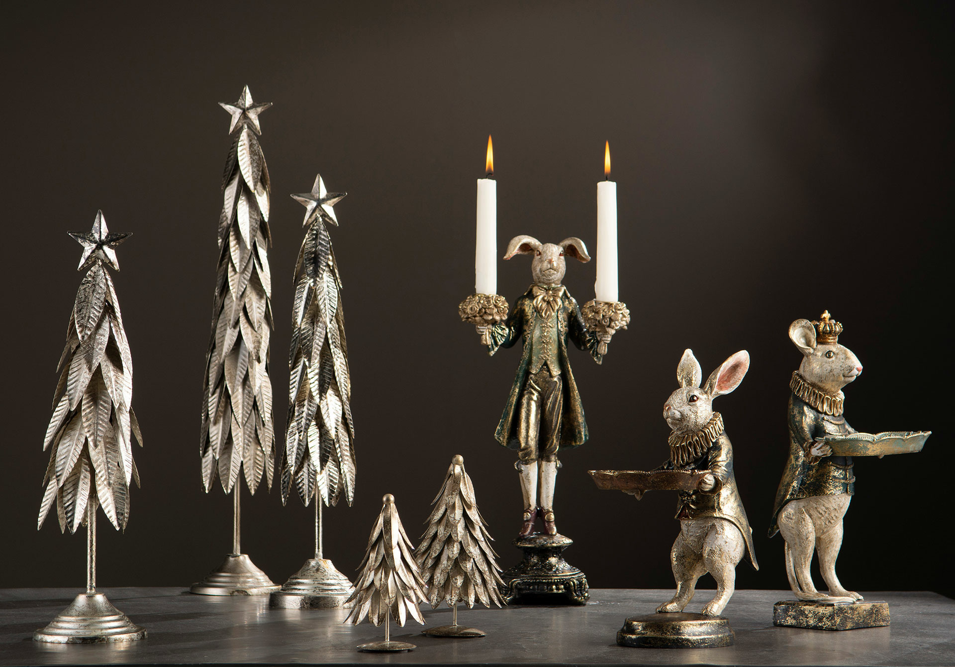 Fir tree - Metal - 48 cm - 4