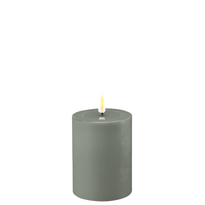 Deluxe Homeart - Blockljus - Salvie Green - 7,5x10 cm - 11