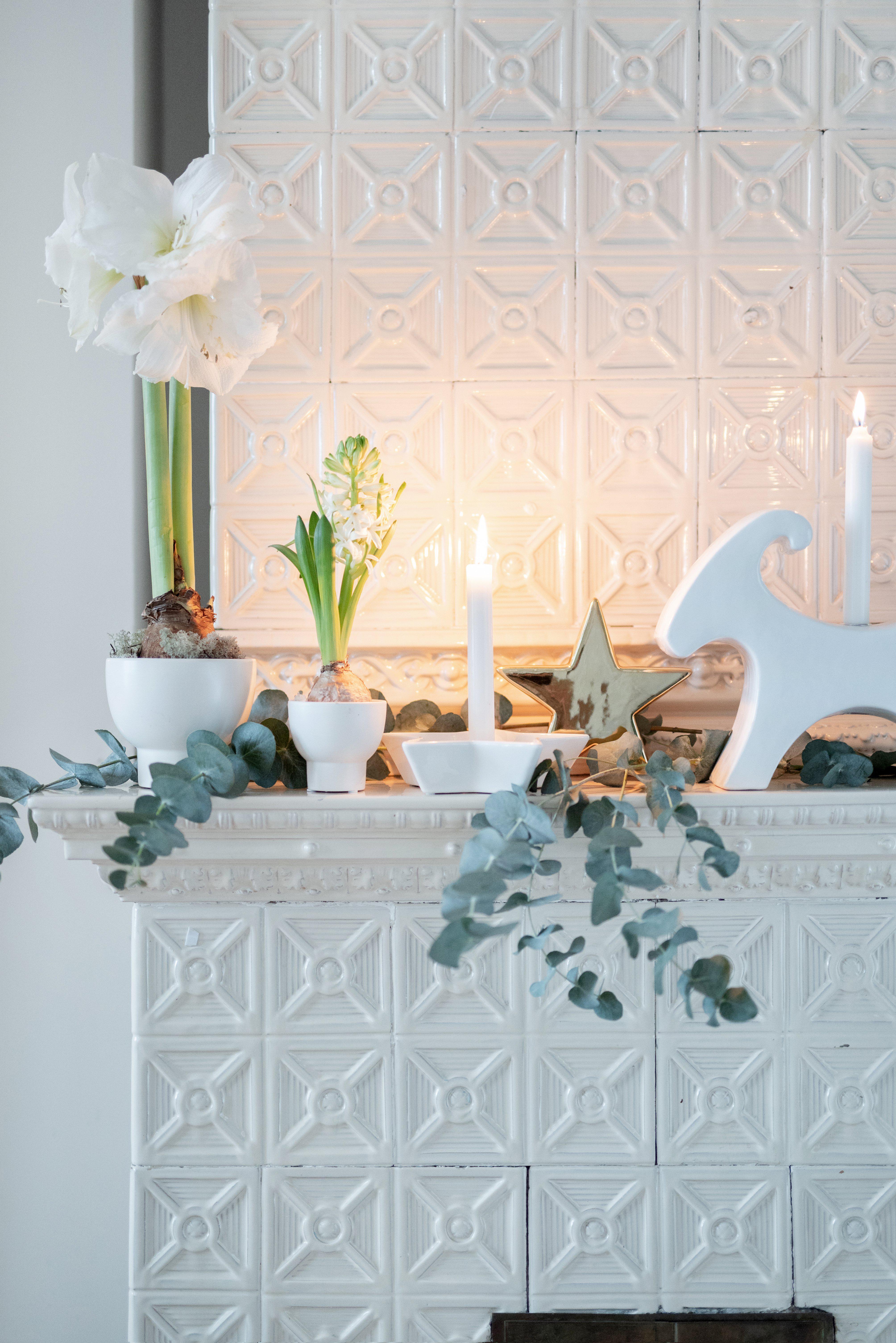 Lidatorp Candle Holder - Star - White - 21x21 cm - 13